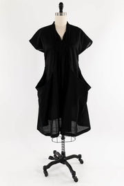 Kuro Black Japanese Cotton Seersucker Woven