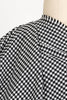 Ace Black And White Check Stretch Woven - Marcy Tilton Fabrics