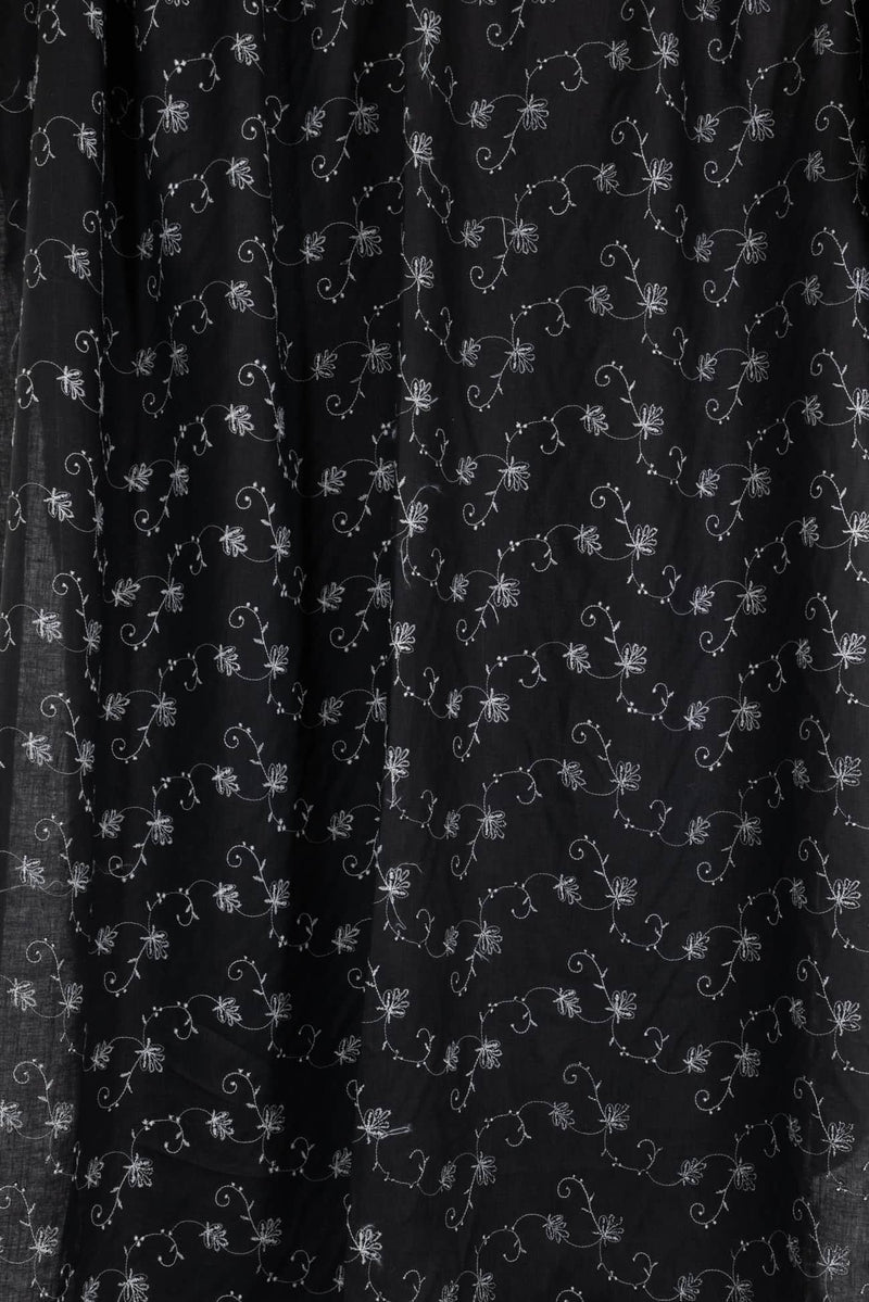 Ariana Embroidered Linen Woven - Marcy Tilton Fabrics