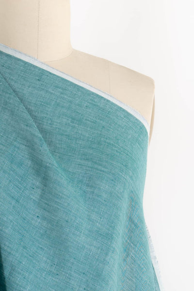 Azurite Crossweave Linen Woven - Marcy Tilton Fabrics