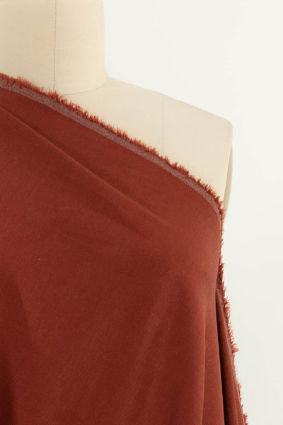 Barn Red Stretch Linen Woven - Marcy Tilton Fabrics