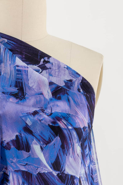 Beverly Blue Italian Silk Woven - Marcy Tilton Fabrics