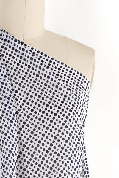 Quirky Blue Dots Cotton Woven - Marcy Tilton Fabrics