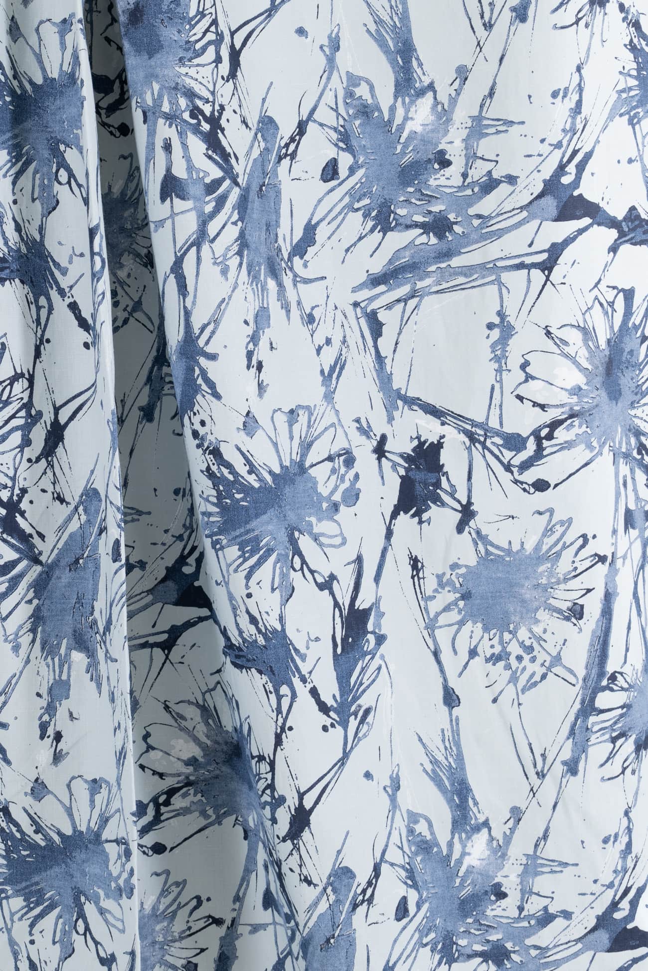 Blue Spatter Italian Cotton Woven - Marcy Tilton Fabrics