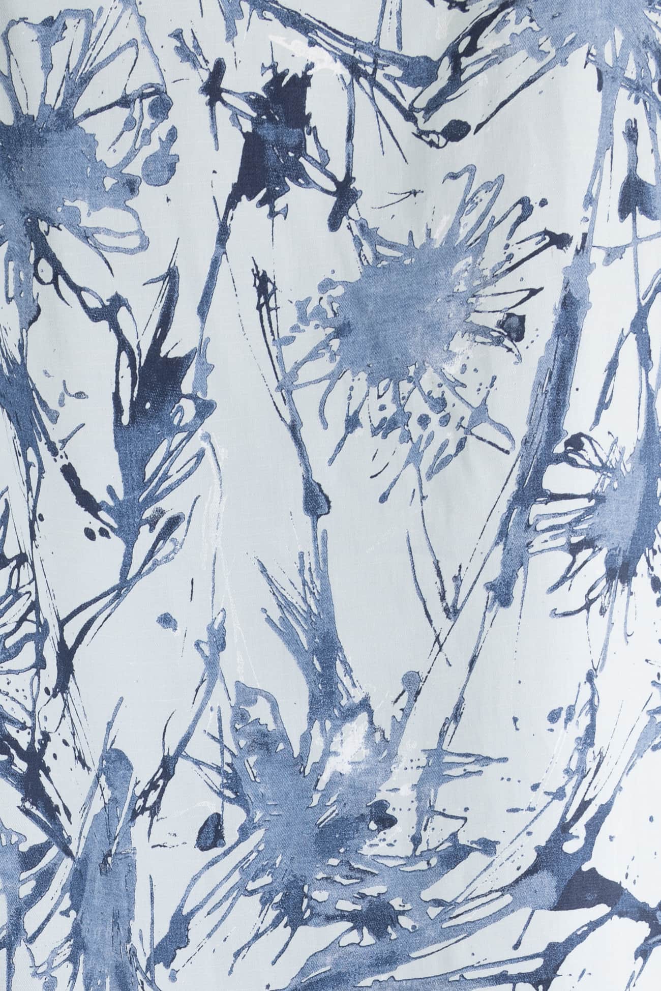 Blue Spatter Italian Cotton Woven - Marcy Tilton Fabrics