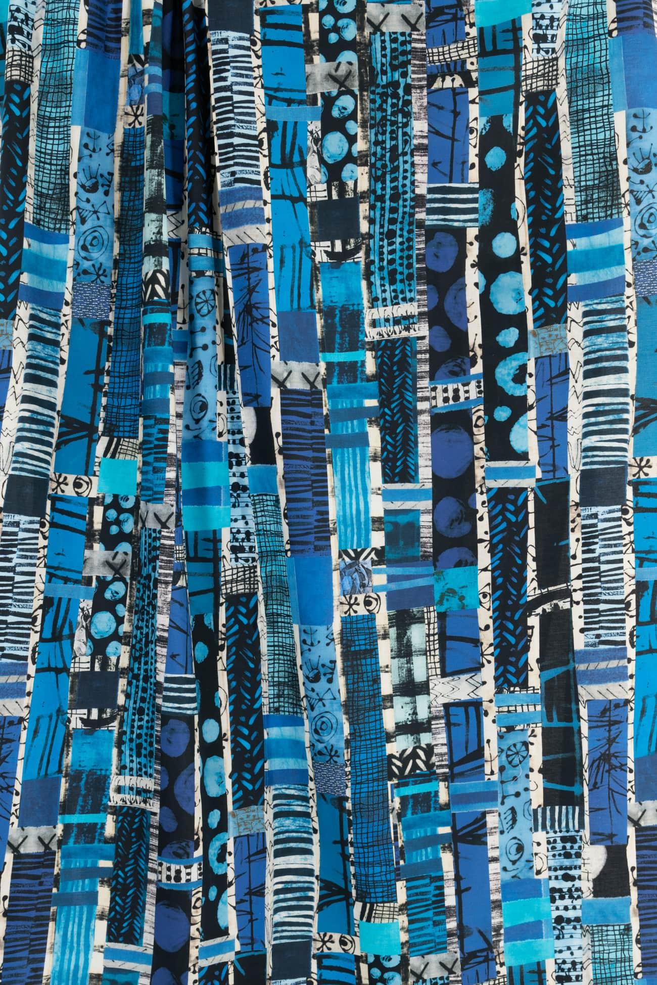 Blue Streak Cotton Woven - Marcy Tilton Fabrics