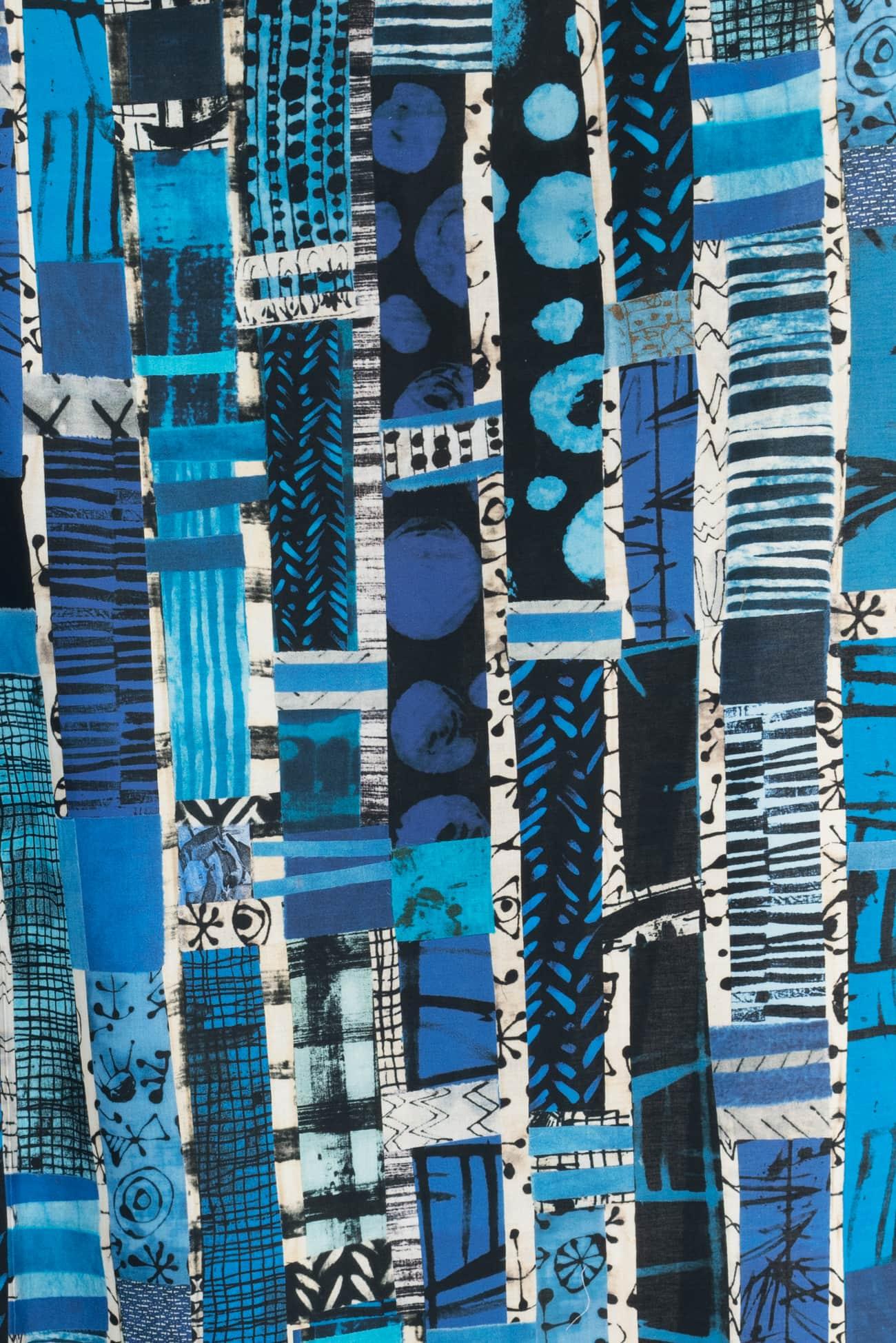 Blue Streak Cotton Woven - Marcy Tilton Fabrics