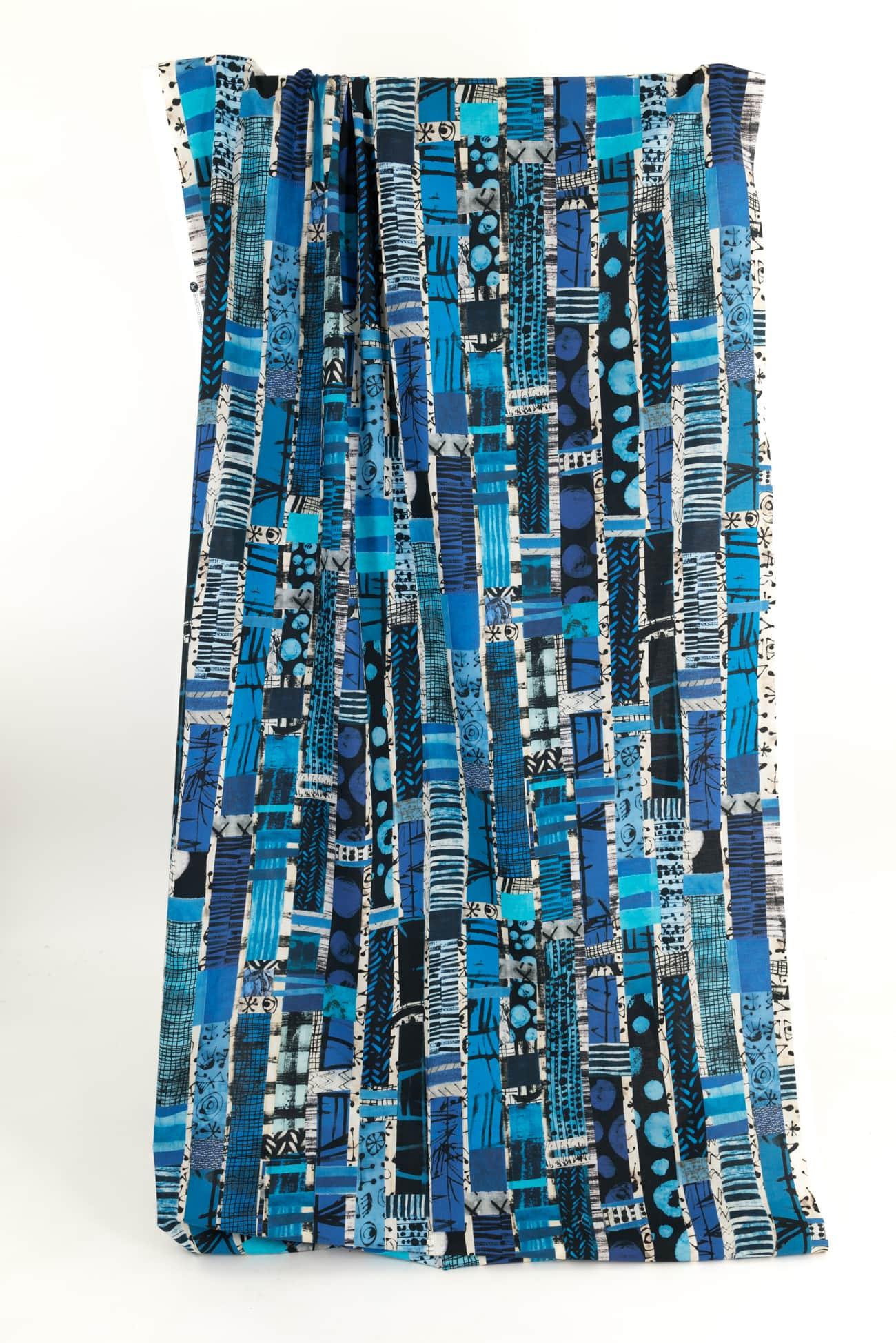 Blue Streak Cotton Woven – Marcy Tilton Fabrics
