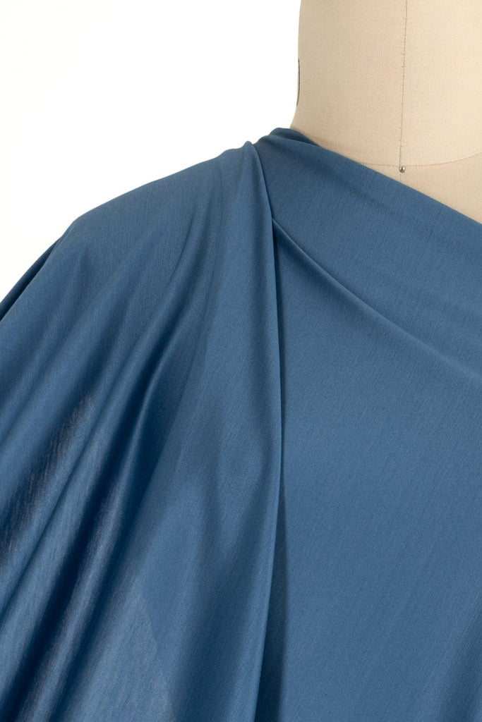 Breeze Blue Italian Cotton Knit - Marcy Tilton Fabrics