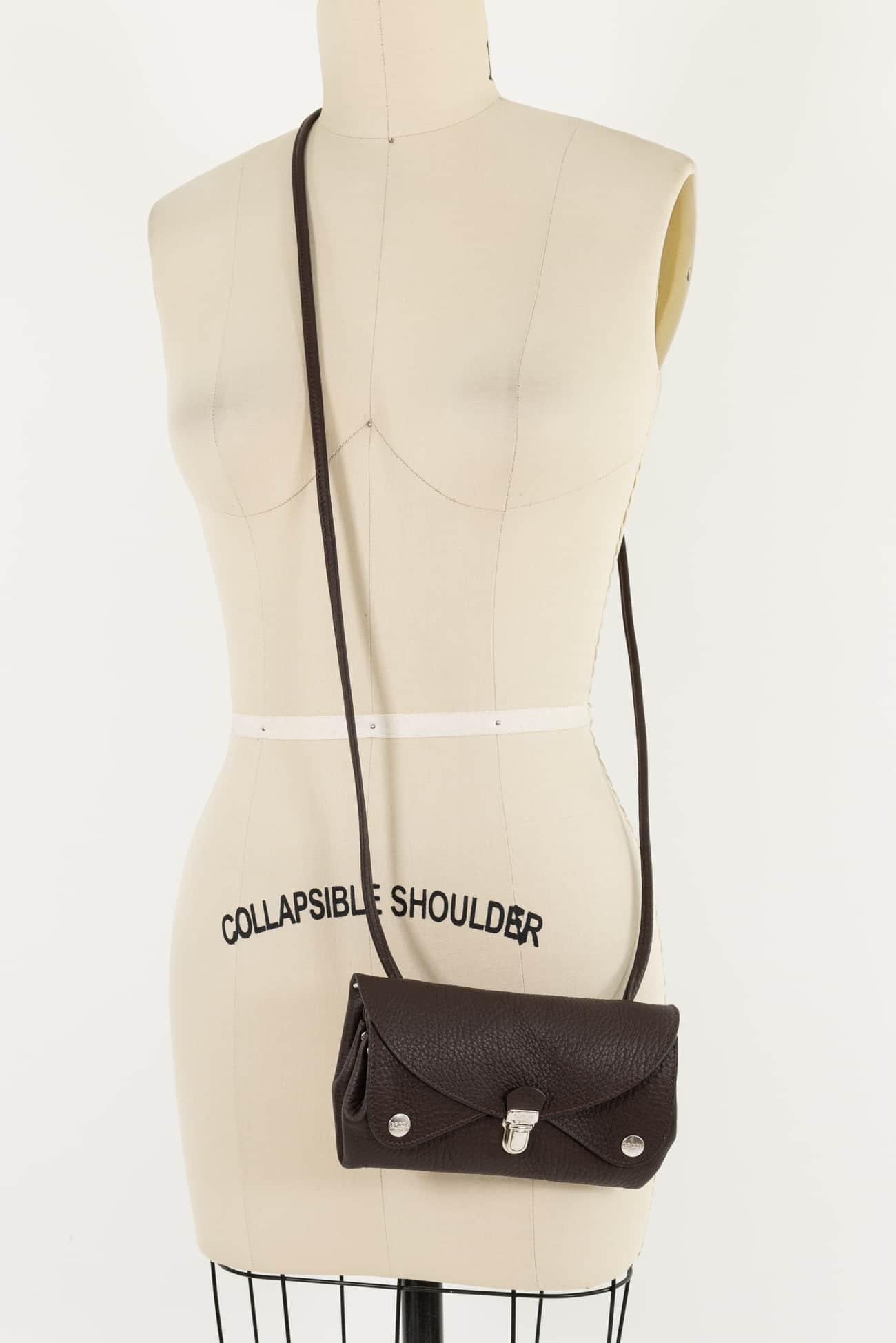 Retro Brown Leather GROOM Bag - Marcy Tilton Fabrics