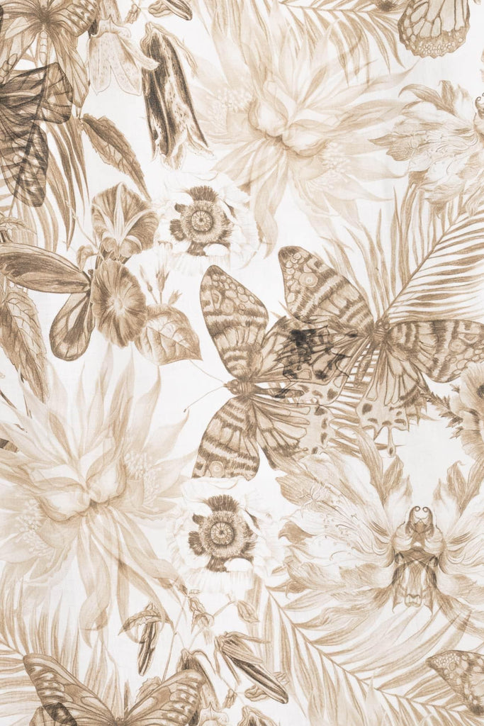 Butterfly Garden Linen Woven - Marcy Tilton Fabrics