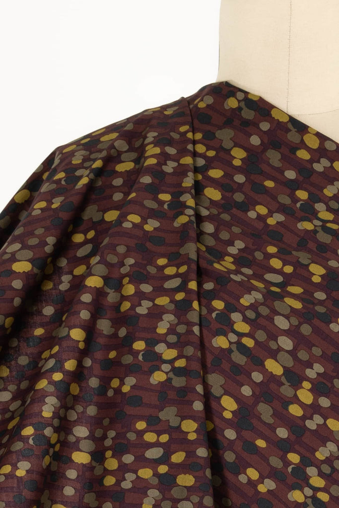 Cabernet Dots Cotton Woven - Marcy Tilton Fabrics