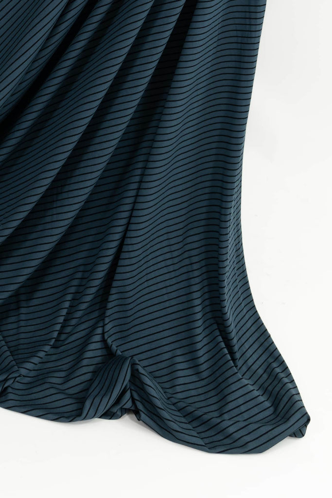 Callum Blue Stripes USA Knit - Marcy Tilton Fabrics