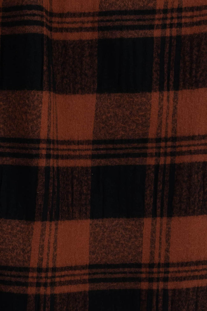 Candied Yam Japanese Cotton/Wool Plaid Woven - Marcy Tilton Fabrics