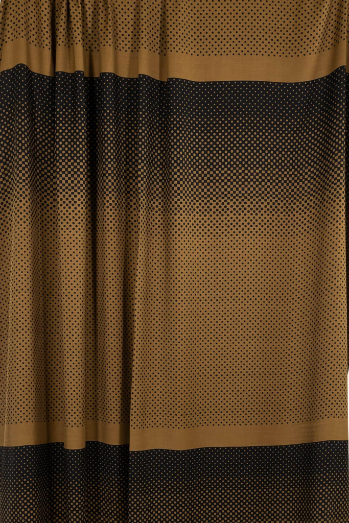 Cappuccino Dots Italian Viscose Woven - Sold By The Panel - Marcy Tilton Fabrics