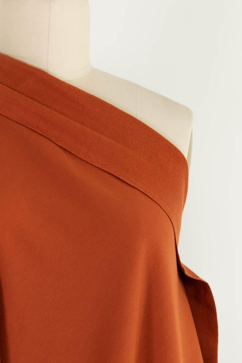 Carrot Cotton/Spandex Fleece Knit - Marcy Tilton Fabrics