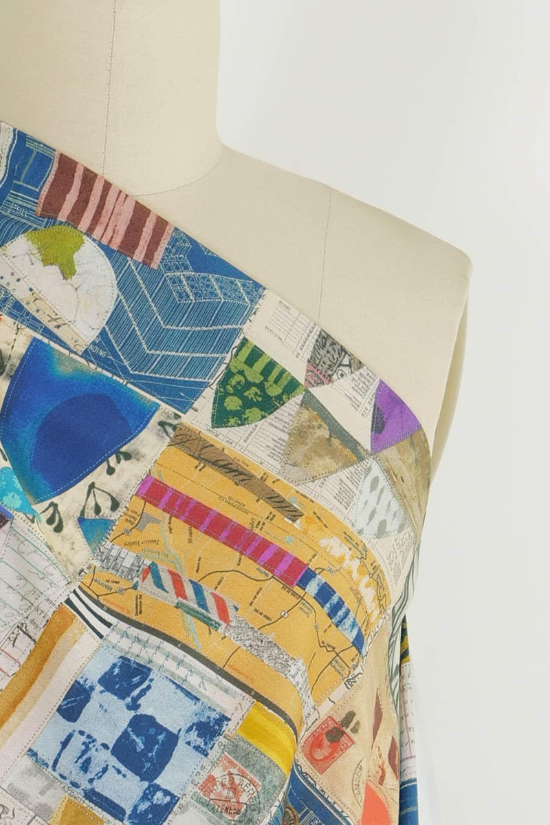 Carte Postale Cotton Woven - Marcy Tilton Fabrics
