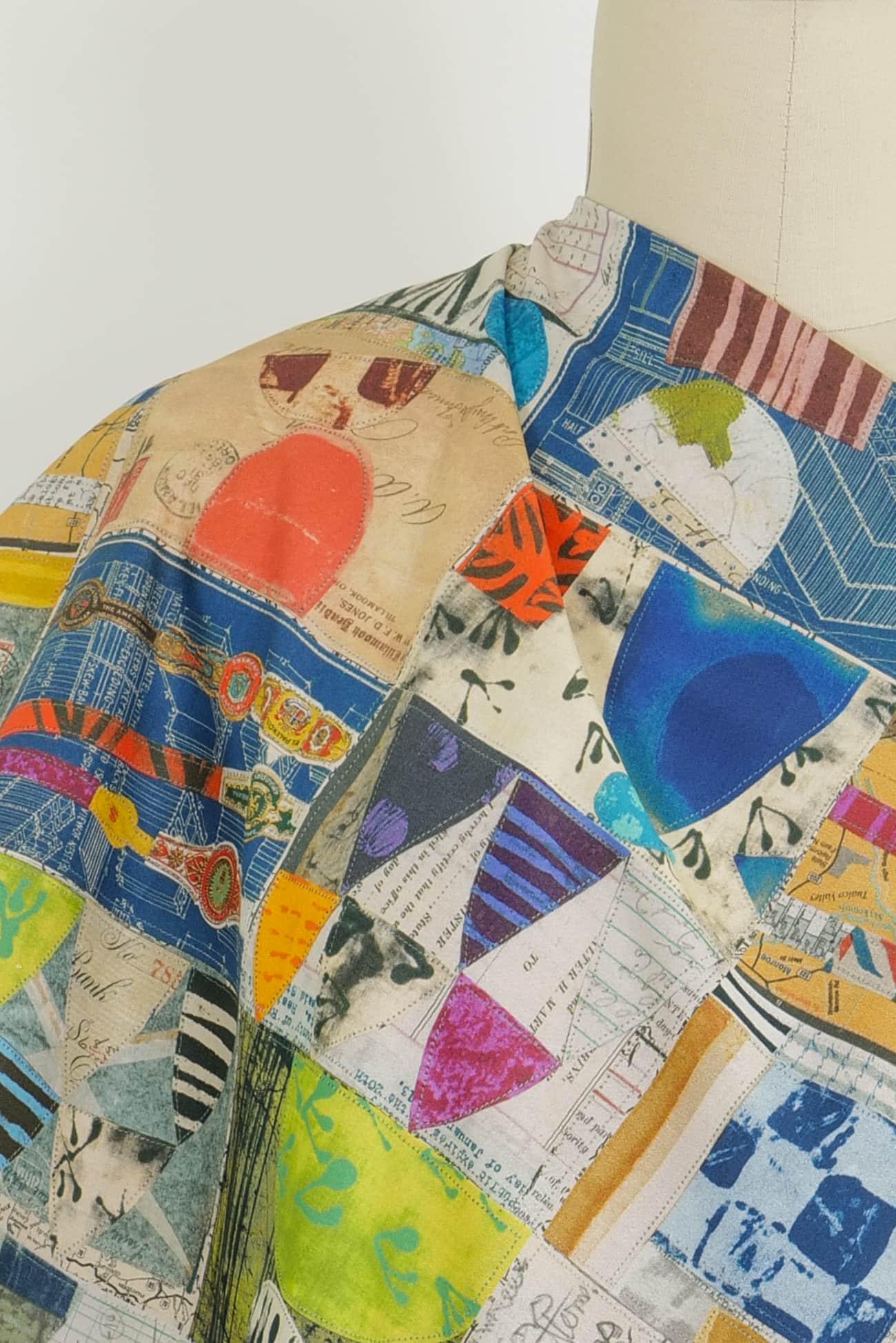 Carte Postale Cotton Woven - Marcy Tilton Fabrics