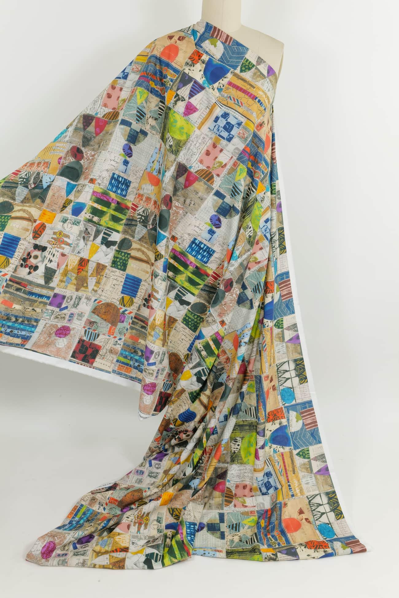 Carte Postale Cotton Woven - Marcy Tilton Fabrics