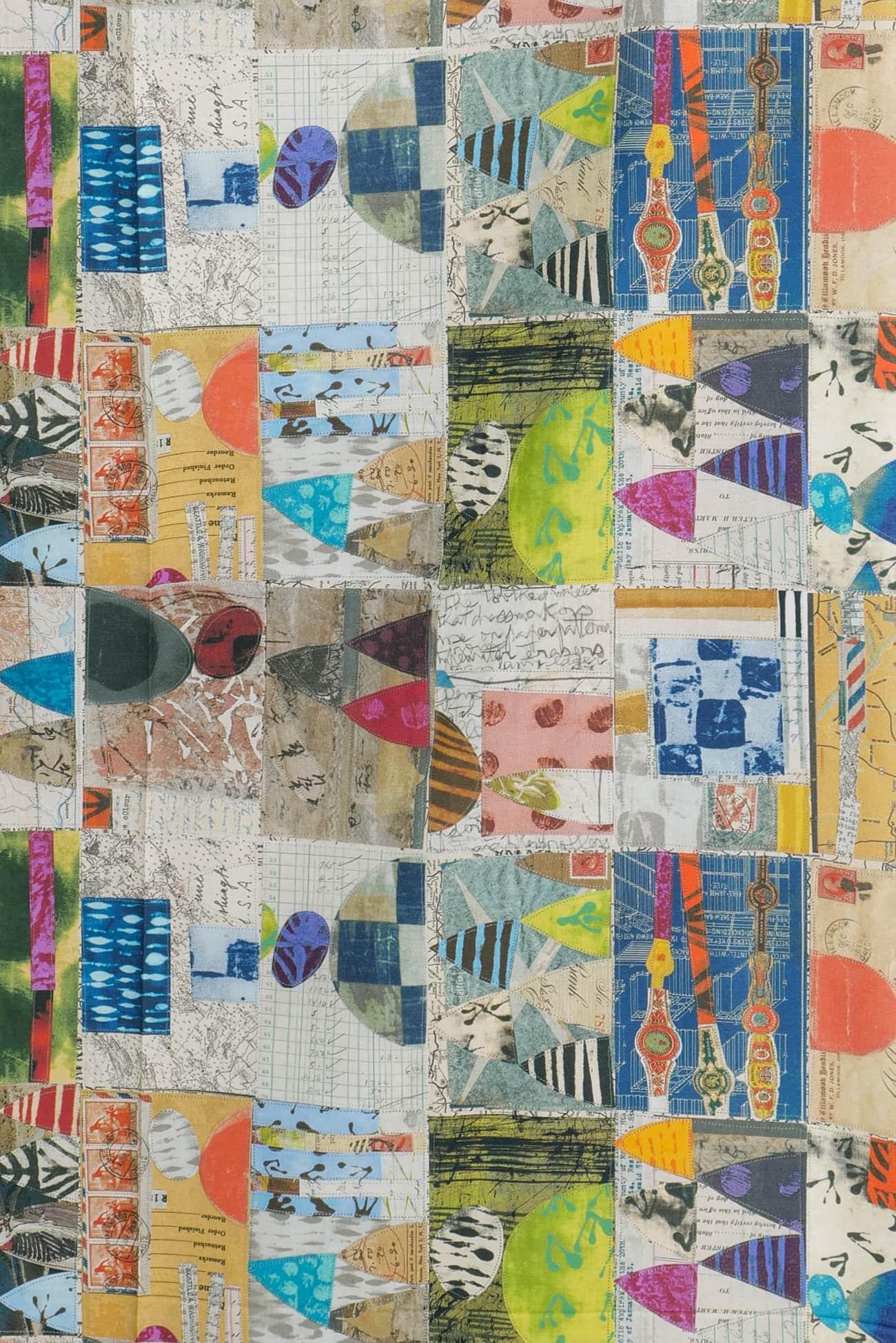 Carte Postale Cotton Woven - Marcy Tilton Fabrics