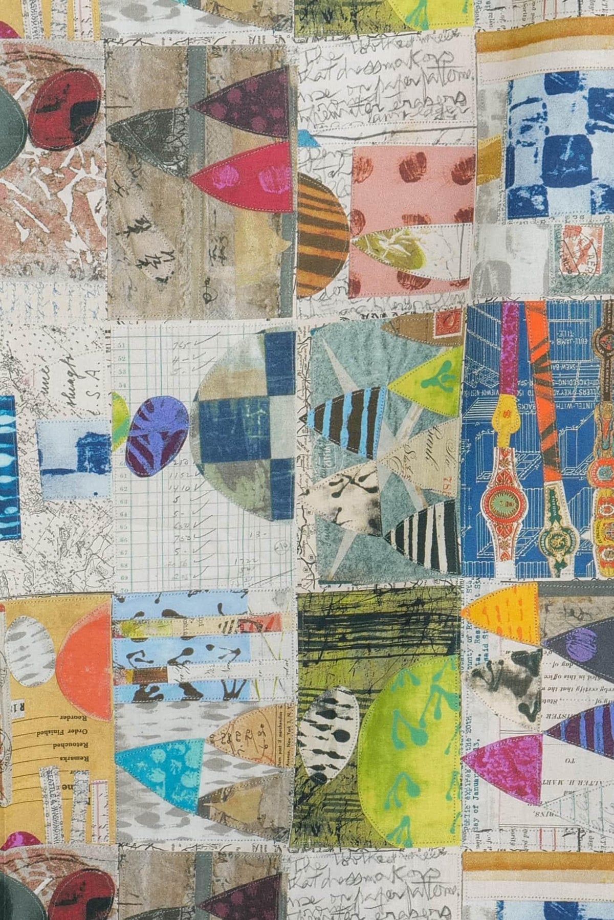 Carte Postale Cotton Woven - Marcy Tilton Fabrics