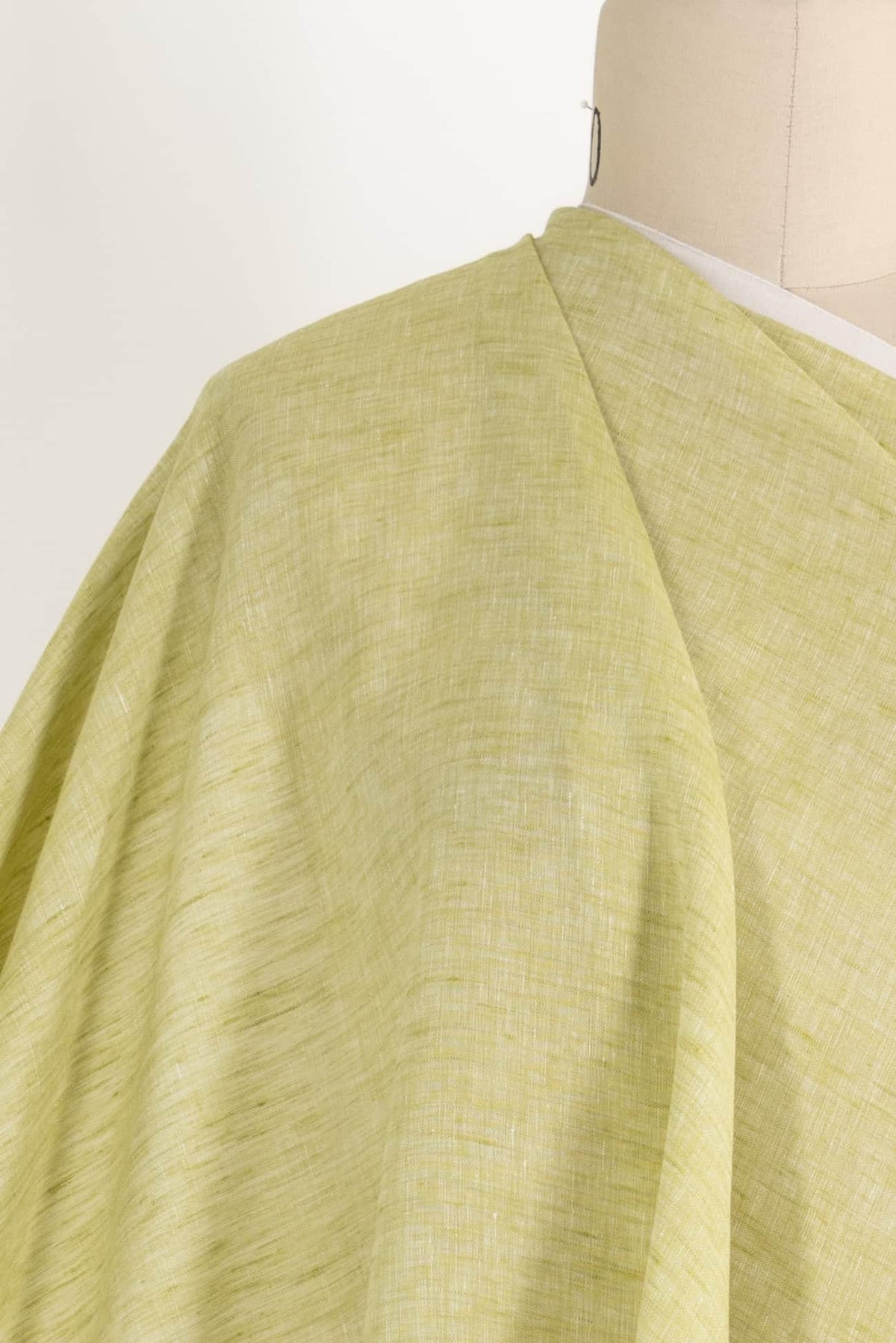 Celery Crossweave Linen Woven - Marcy Tilton Fabrics
