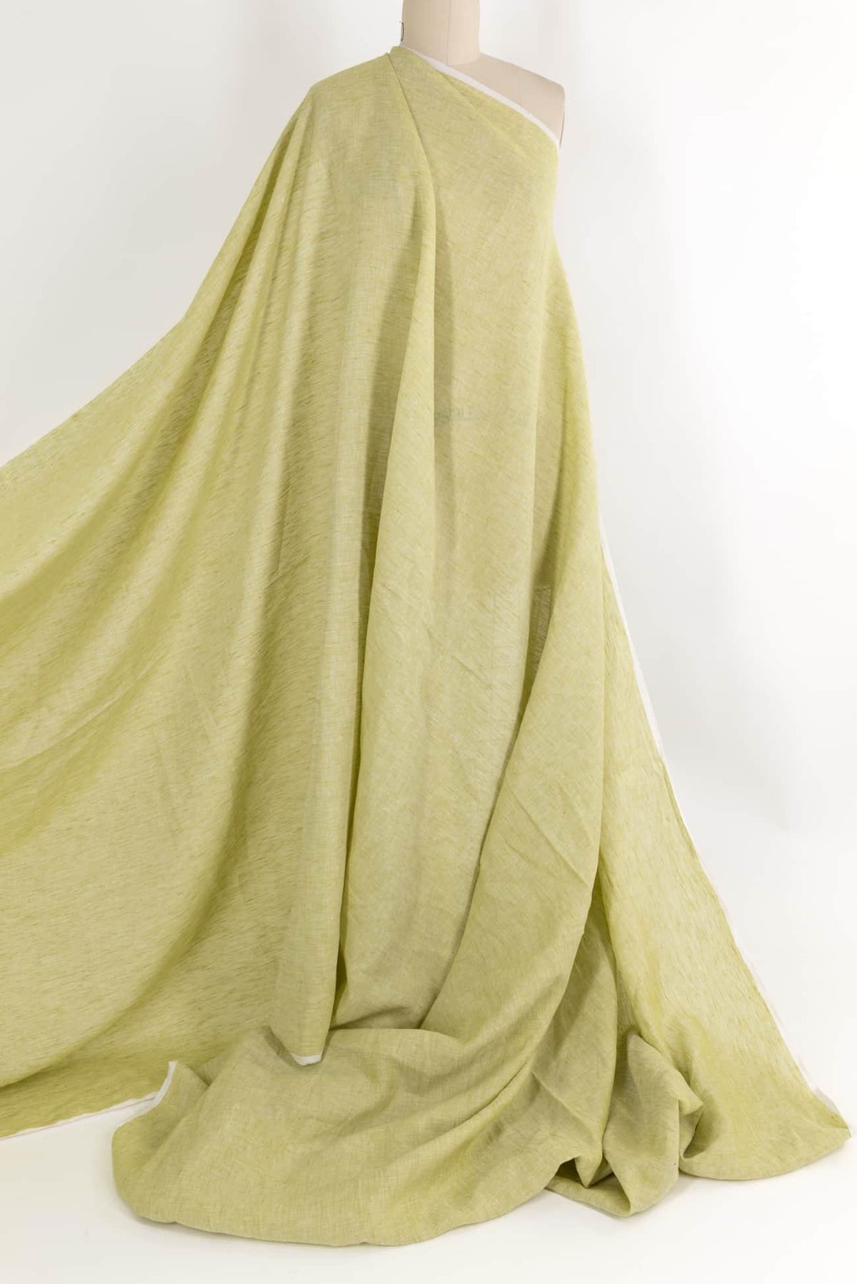 Celery Crossweave Linen Woven - Marcy Tilton Fabrics