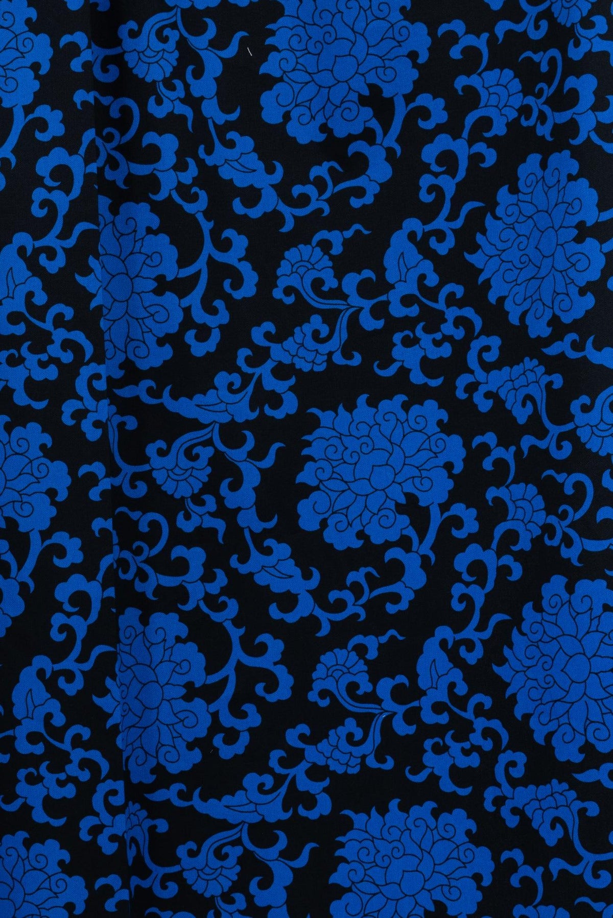 Cobalt Chinese Clouds Stretch Cotton Woven - Marcy Tilton Fabrics