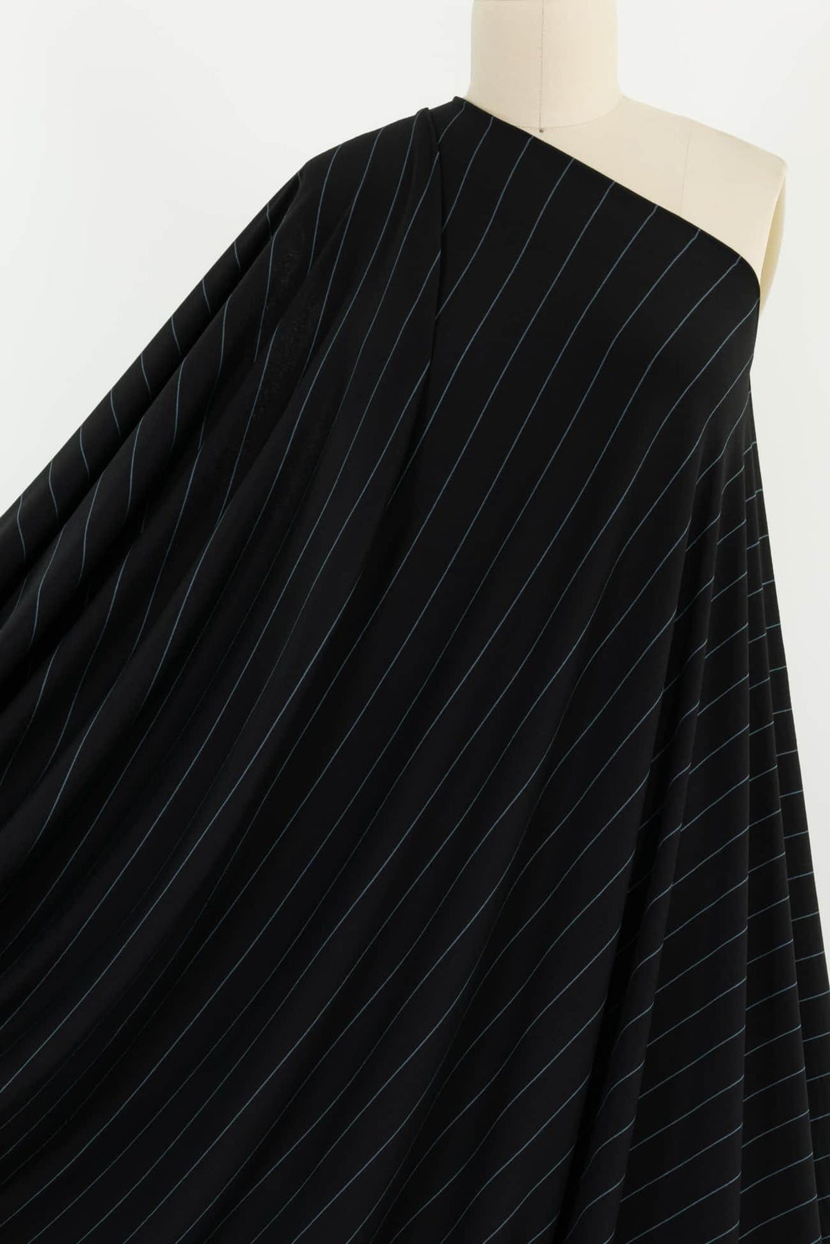 Chris Blue Stripes USA Knit - Marcy Tilton Fabrics