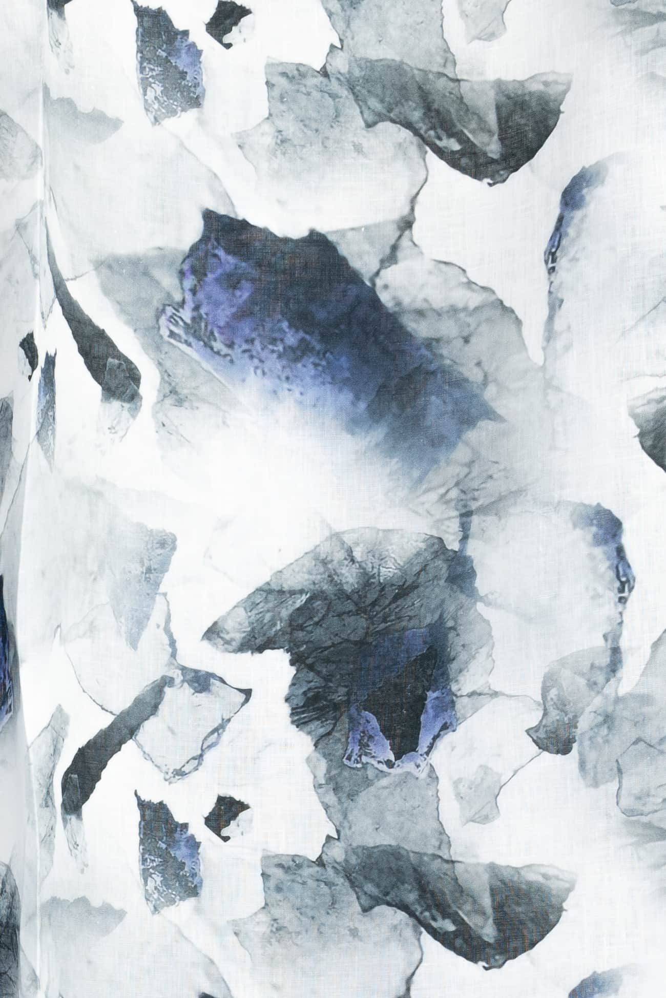 Etched Leaves Linen Woven - Marcy Tilton Fabrics