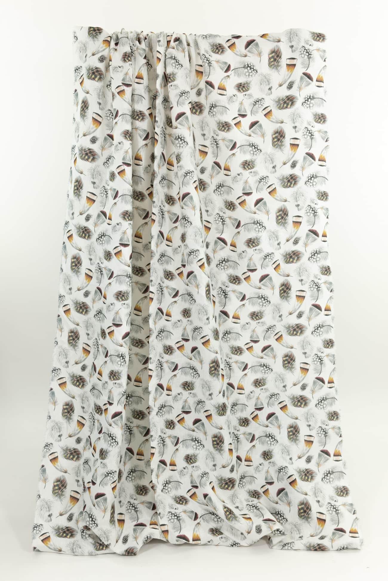 Fine Feathers Euro Linen Woven - Marcy Tilton Fabrics