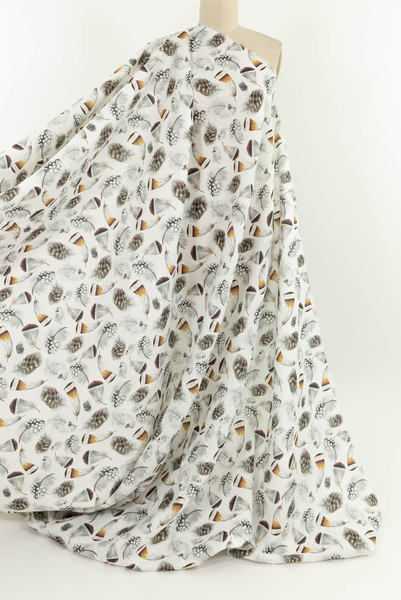 Fine Feathers Euro Linen Woven - Marcy Tilton Fabrics