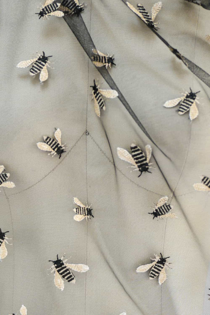 Flight of the Bumblebee Mesh Knit - Marcy Tilton Fabrics