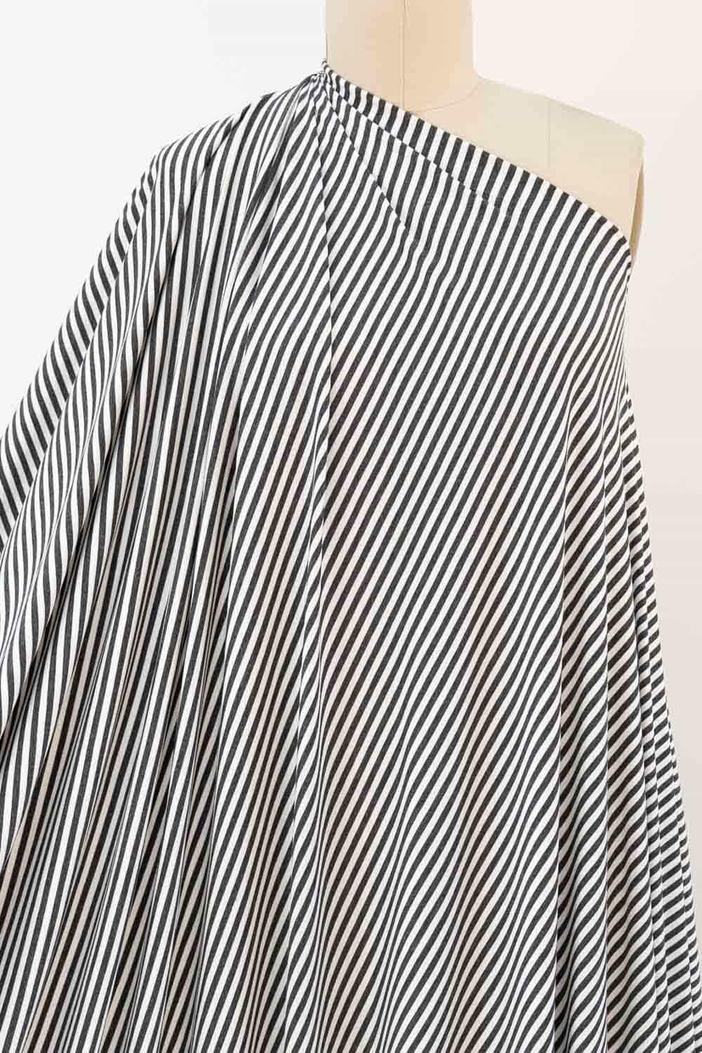 Gary Cooper Stripe Bamboo Knit - Marcy Tilton Fabrics