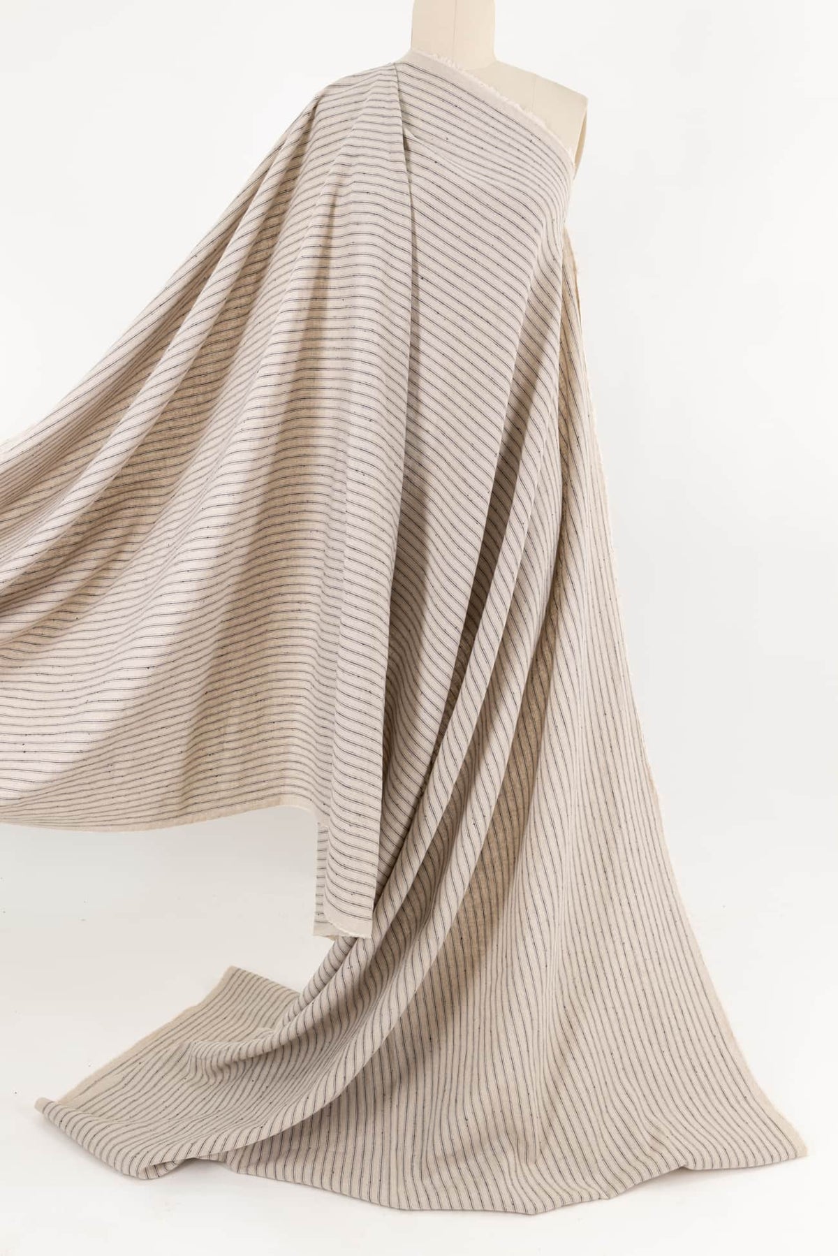 Gray Ticking Stripes Cotton Woven - Marcy Tilton Fabrics
