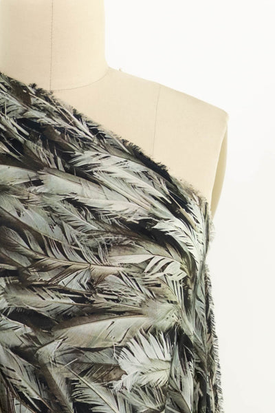 Green Feathers Woven - Marcy Tilton Fabrics