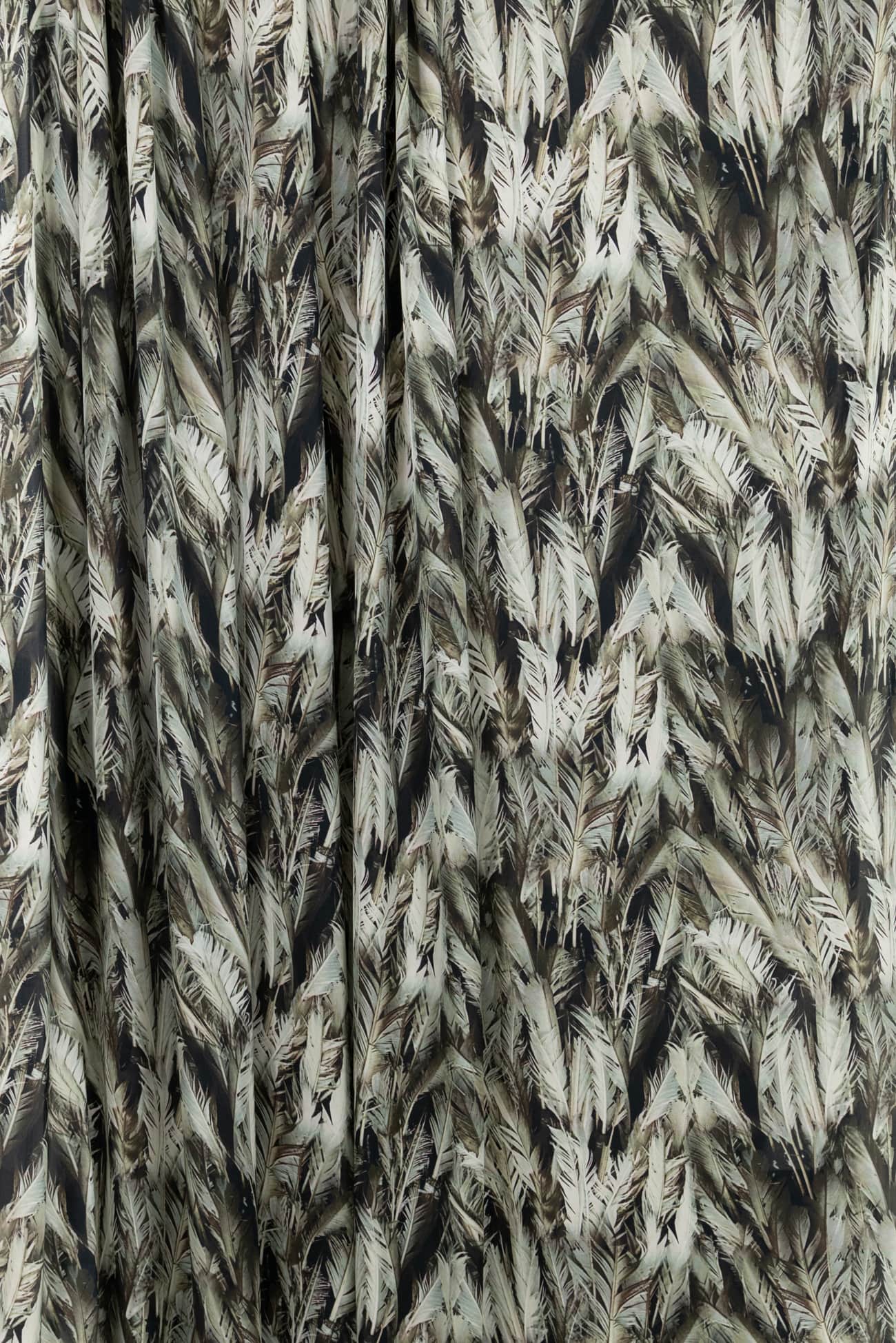 Green Feathers Woven - Marcy Tilton Fabrics