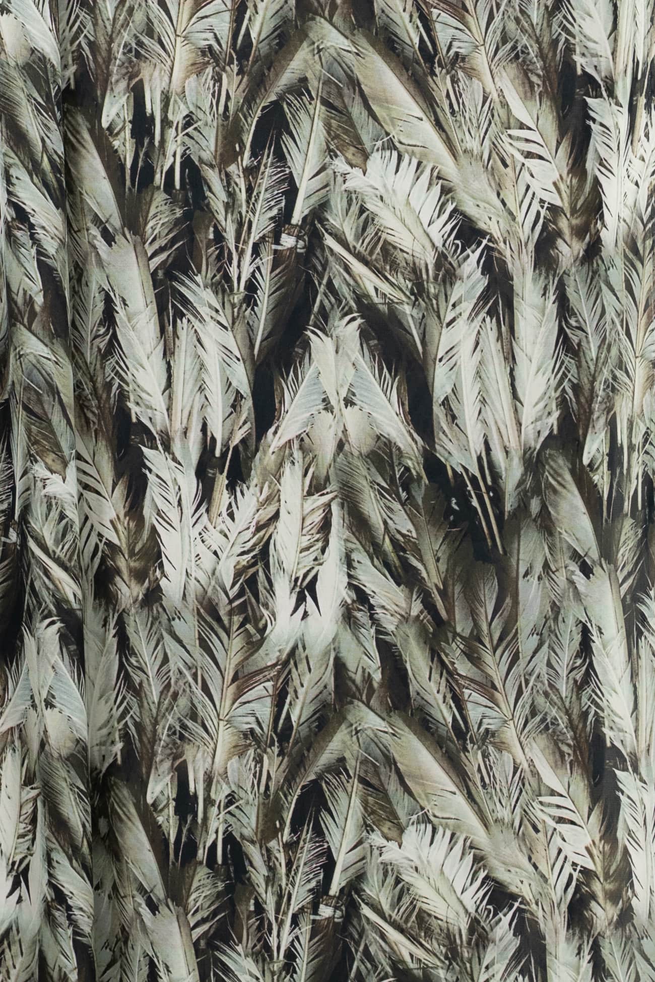 Green Feathers Woven - Marcy Tilton Fabrics