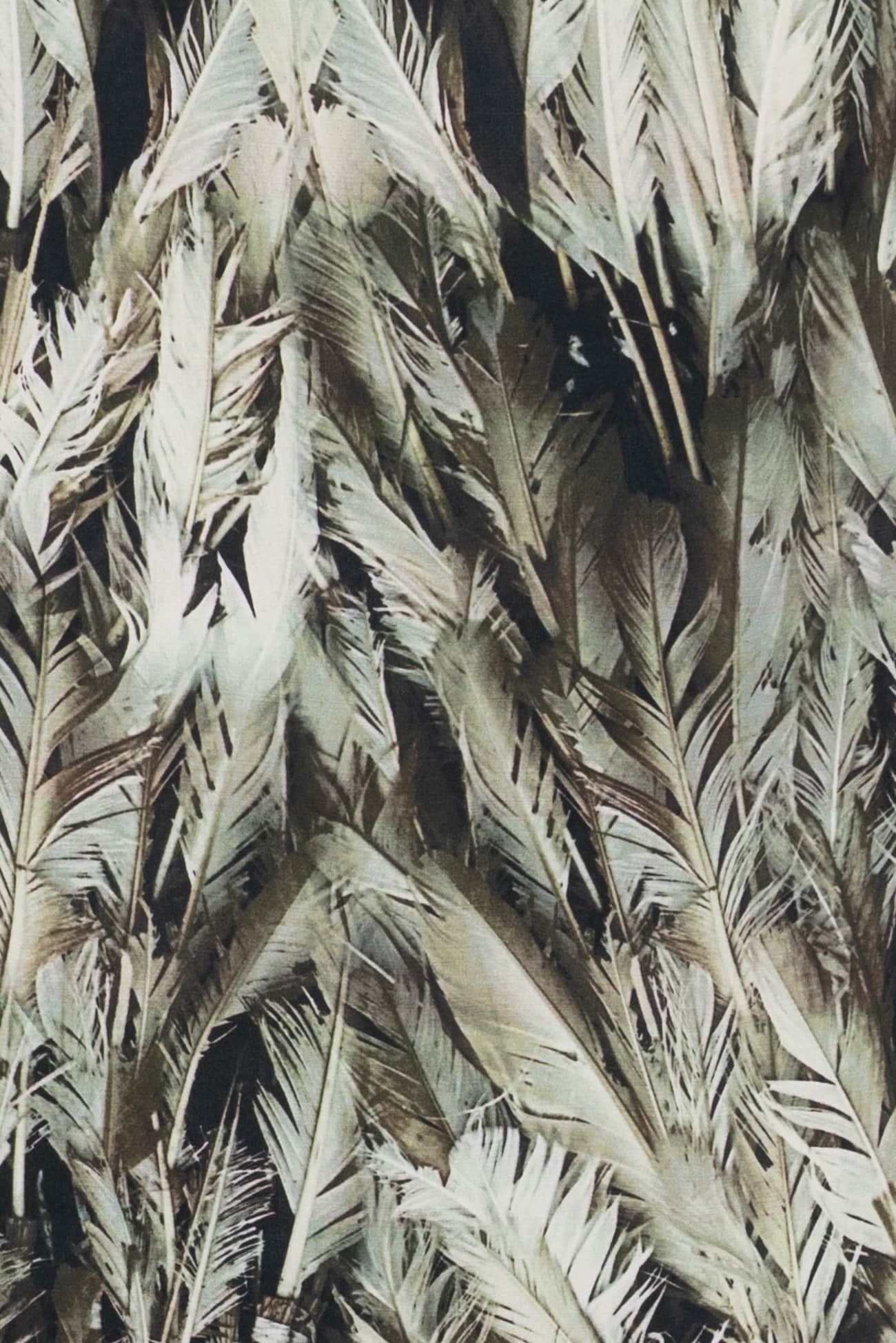Green Feathers Woven - Marcy Tilton Fabrics