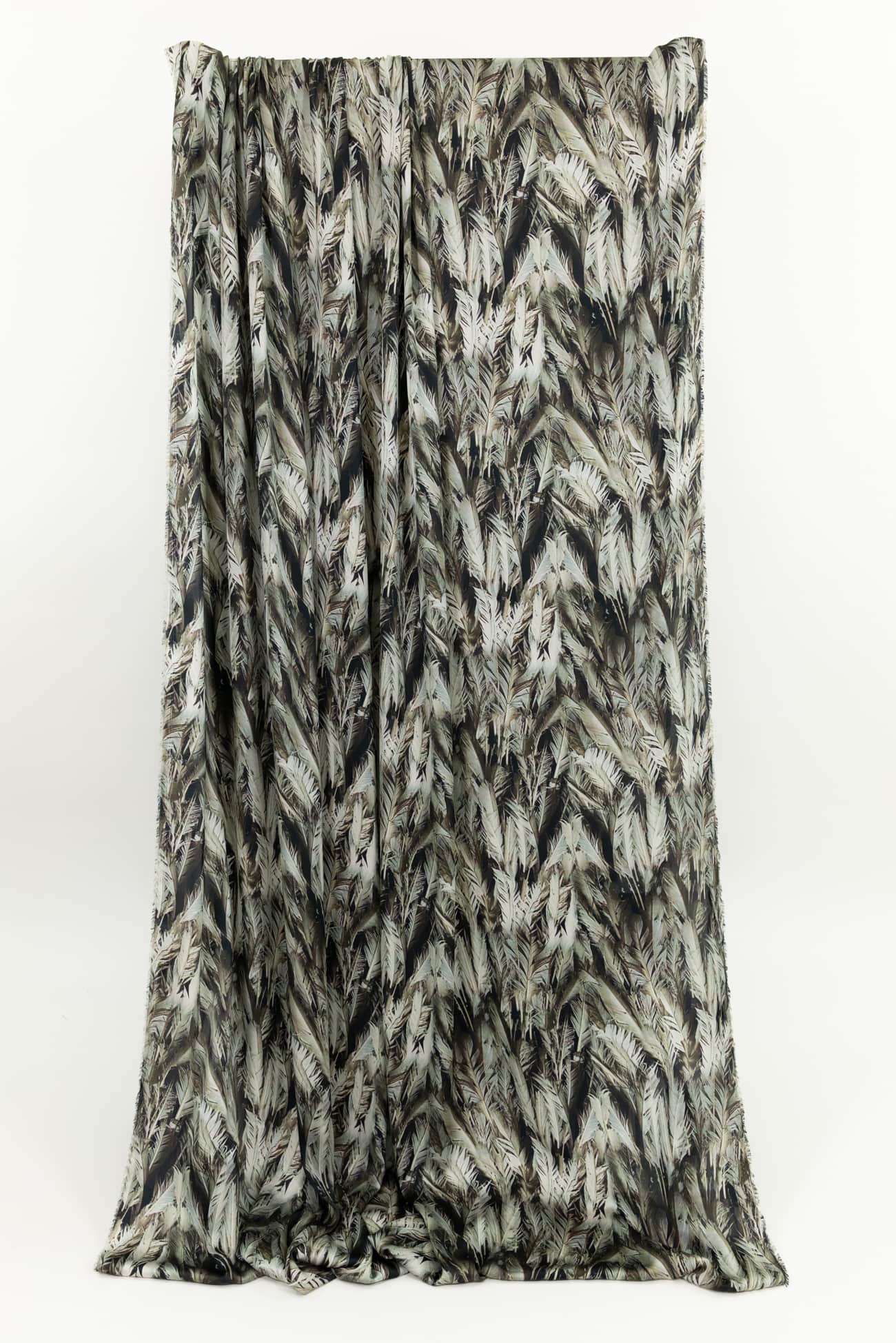 Green Feathers Woven - Marcy Tilton Fabrics