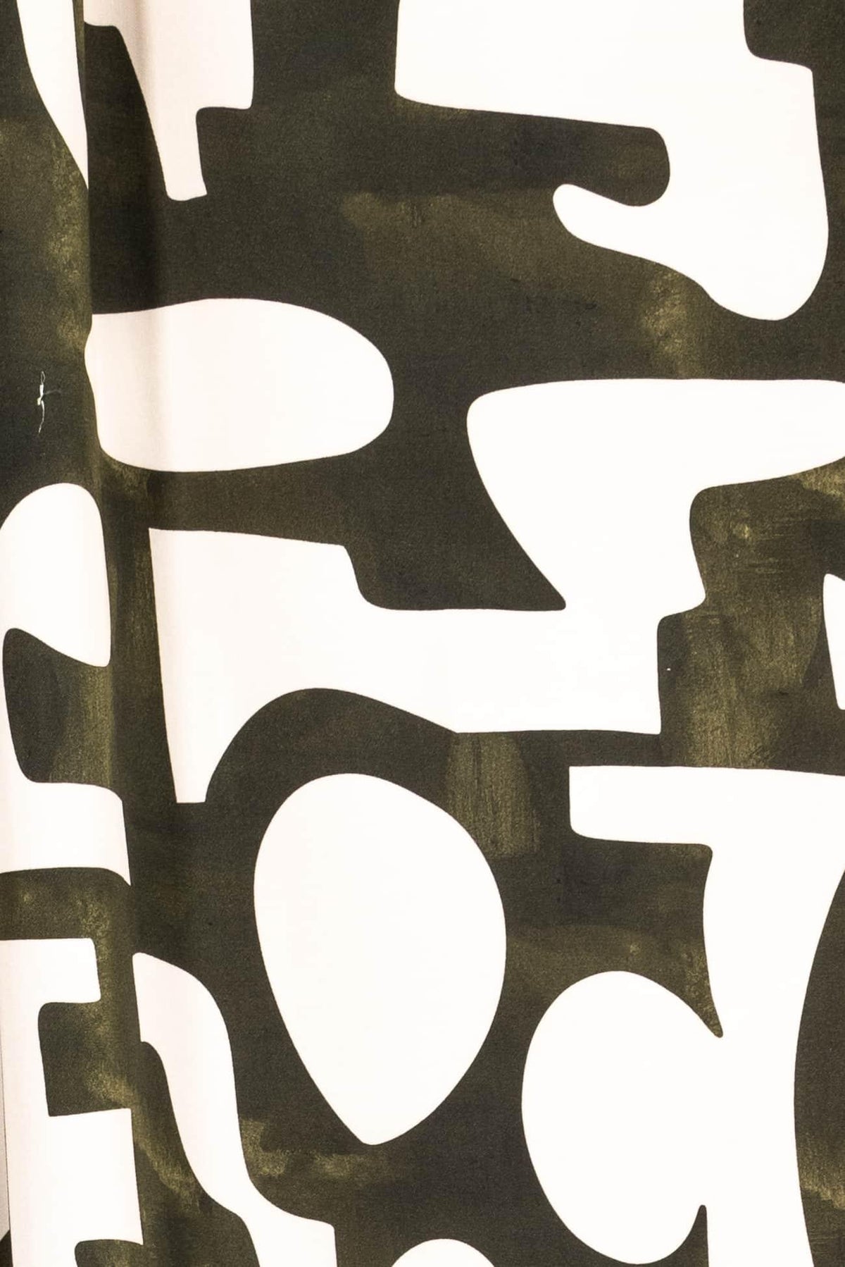 Green Jigsaw Viscose Woven - Marcy Tilton Fabrics
