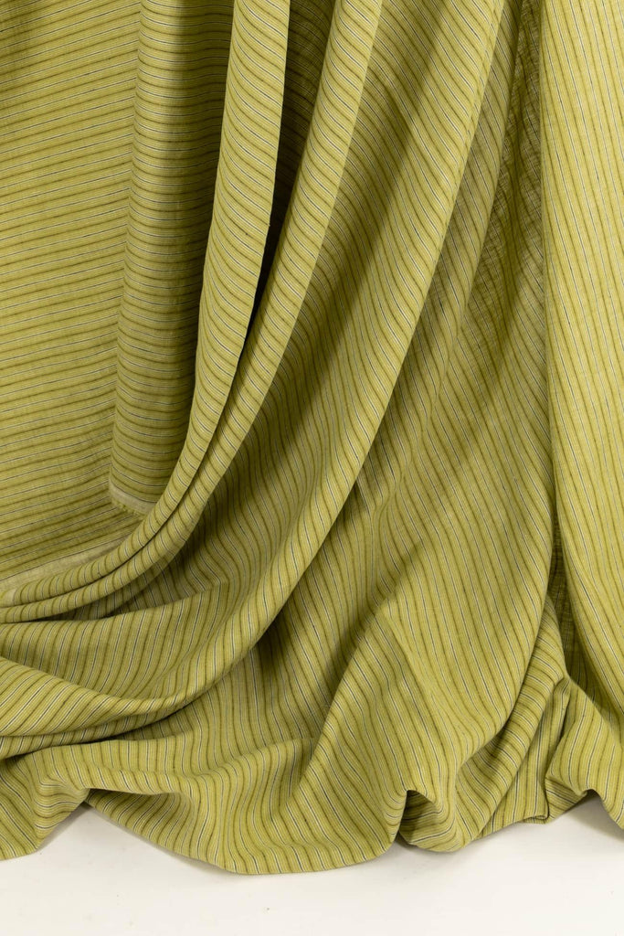 Green Gables Stripe Linen/Cotton Woven - Marcy Tilton Fabrics
