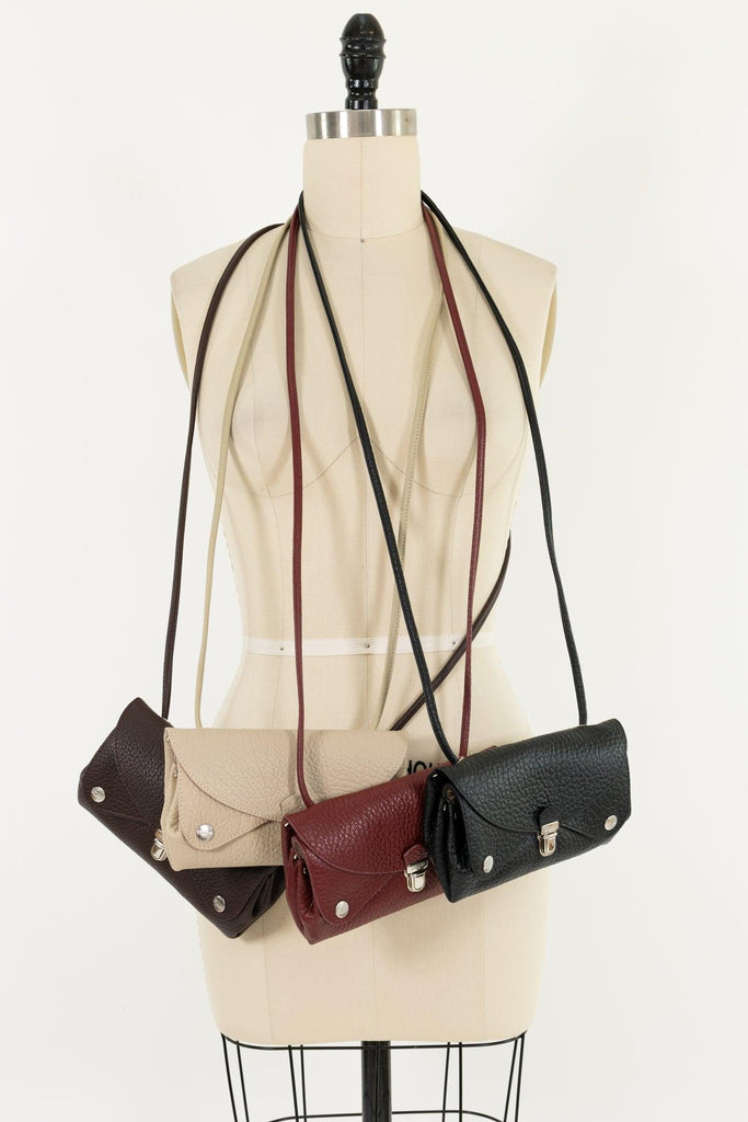 Retro Ecru Leather GROOM Bag - Marcy Tilton Fabrics