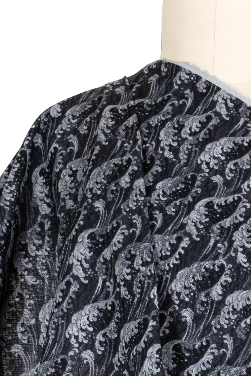 Onyx Ocean Japanese Cotton Woven - Marcy Tilton Fabrics