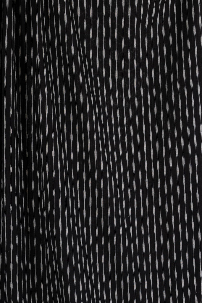 Kabir Black Cotton Ikat Woven - Marcy Tilton Fabrics