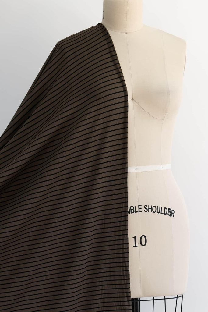 Kalamata Stripe Bamboo Rayon/Spandex Knit - Marcy Tilton Fabrics