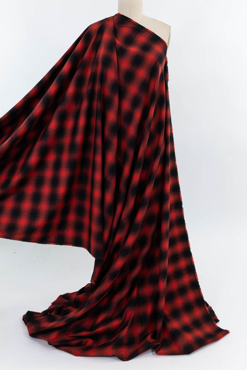 Kenji Plaid Japanese Cotton Flannel Woven - Marcy Tilton Fabrics