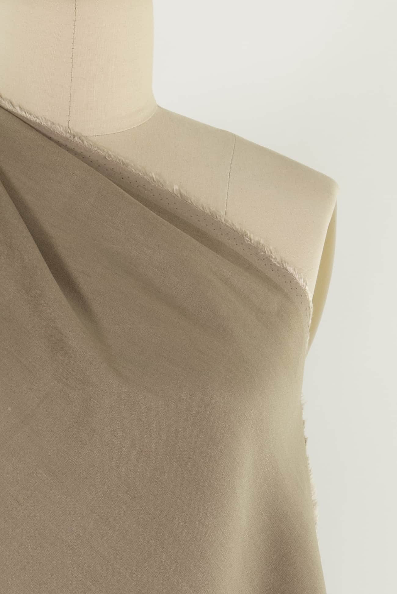 Khaki Stretch Linen Woven - Marcy Tilton Fabrics