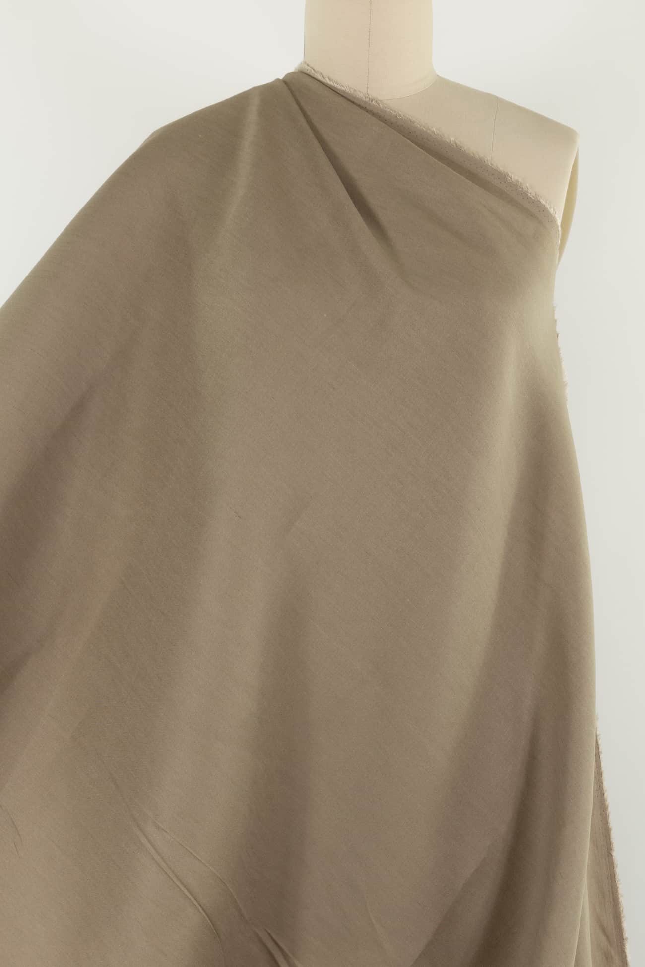 Khaki Stretch Linen Woven - Marcy Tilton Fabrics