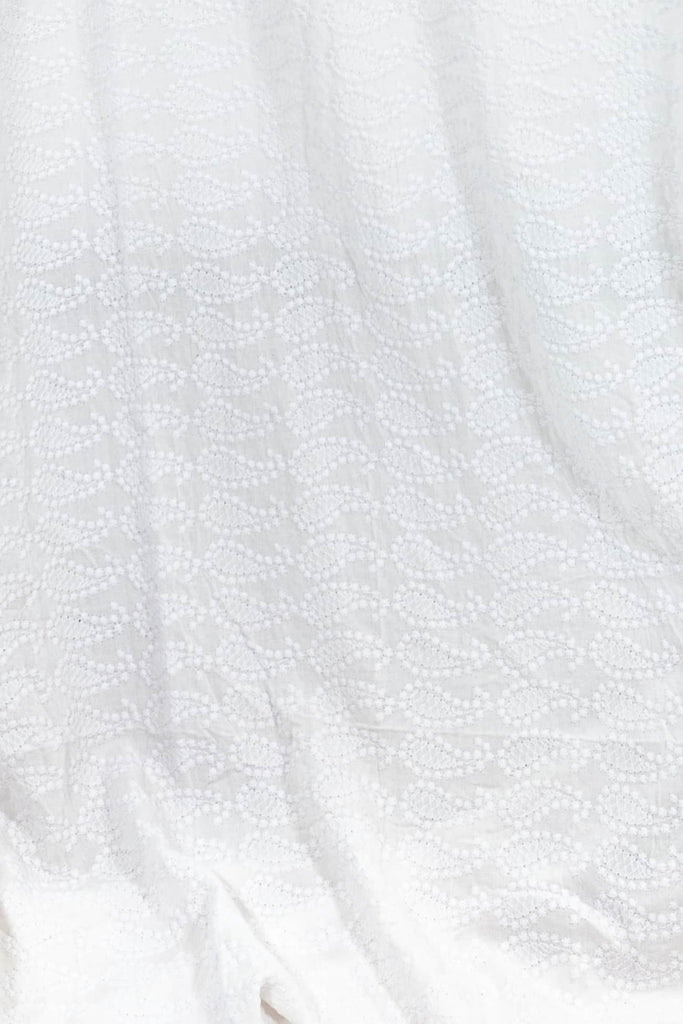 Leya Embroidered Indian Cotton Woven - Marcy Tilton Fabrics